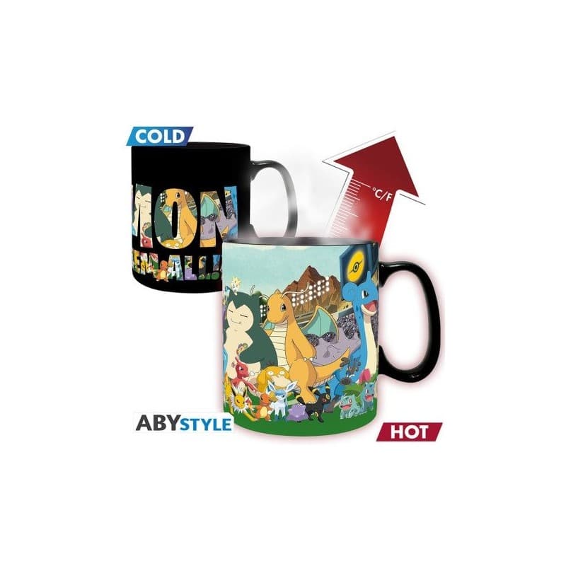 ABYSTYLE POKEMON - Tazza termosensibile 460 ml - "Gotta catch em all" - 3665361154068
