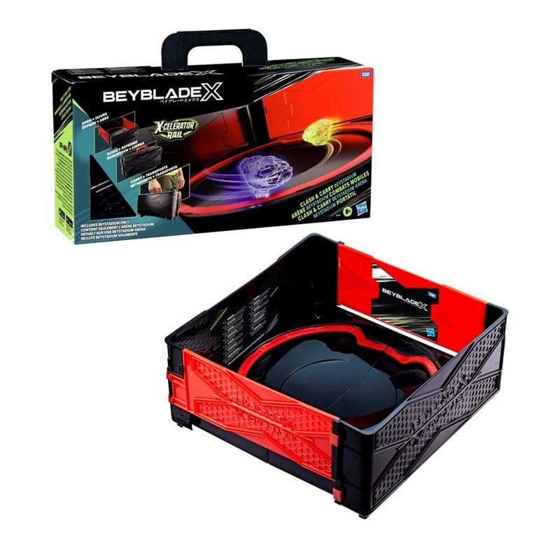 Hasbro BeyBlade X: X-Celerator Rail - Clash & Carry Beystadium (G0841) - 5010996287281