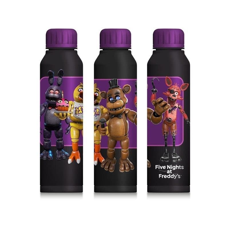 PYRAMID FIVE NIGHTS AT FREDDY'S (CHARACTERS) SLIM METAL DRINKS BOTTLE - 5063457064518