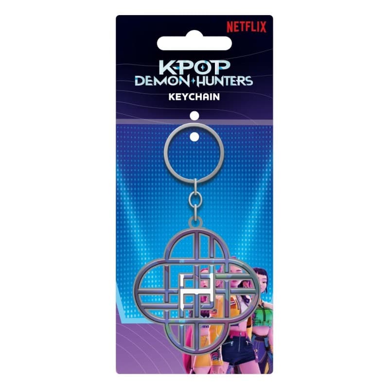 PYRAMID K-POP DEMON HUNTERS (HUNTRIX LOGO) METAL KEYCHAIN - 5063457074630