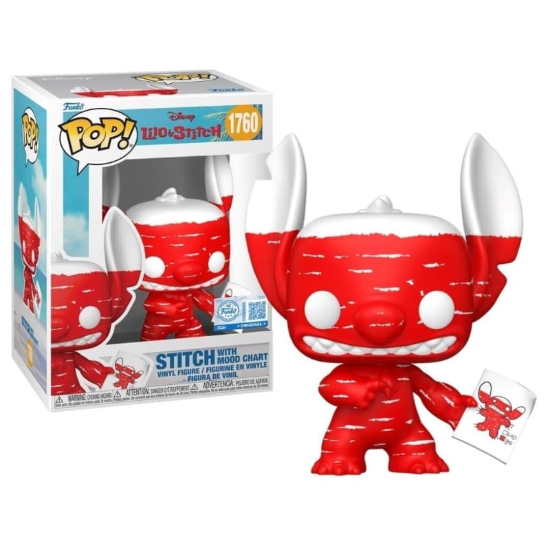 FUNKO POP Disney: Lilo & Stitch - 1760 Stitch With Mood Chart (Exclusive) 9cm - 889698919074