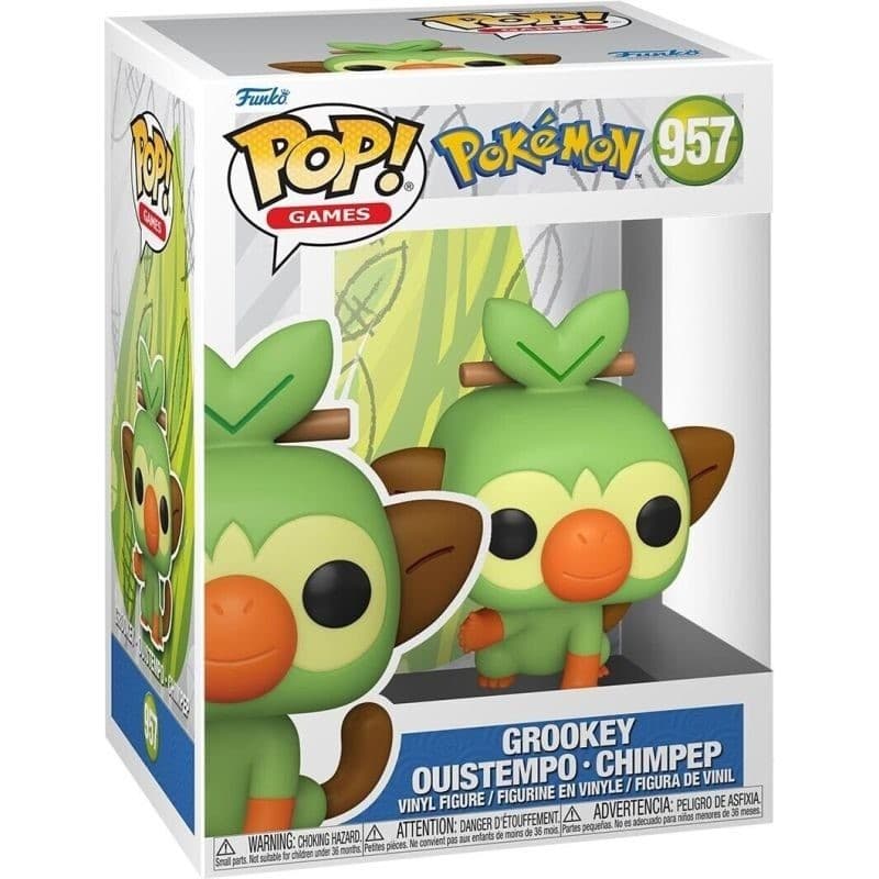 FUNKO POP Pokemon - 957 Grookey 9 cm (DAMAGED BOX) - 889698709767D