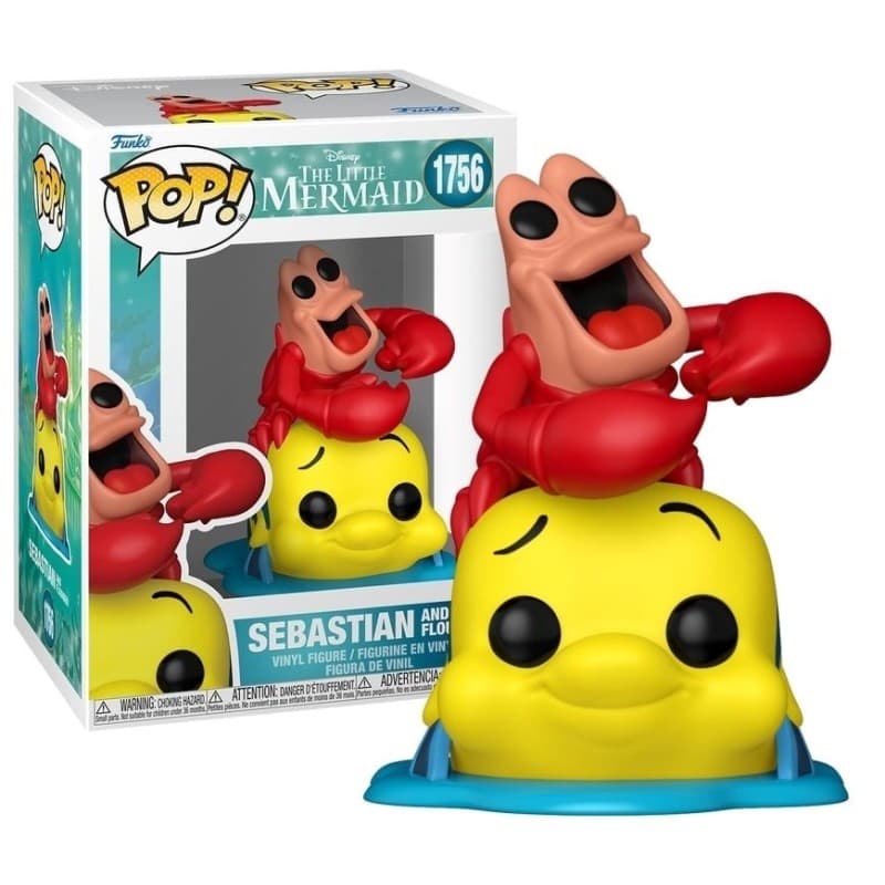 FUNKO POP Disney: The Little Mermaid - 1756 Sebastian & Flounder 9cm - 889698932189