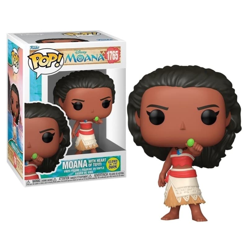 FUNKO POP Disney: Oceania - 1765 Moana with Heart of Tefiti (Glows in The Dark) 9cm - 889698944137