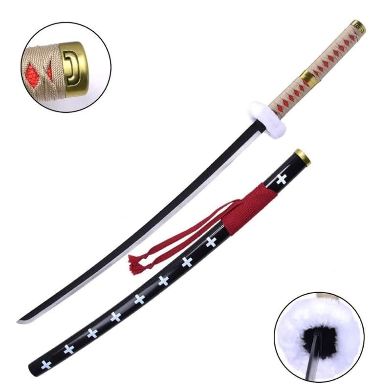 PG521RD - Katana OP Fantasy Marrone E Nera - Acciaio 103cm - PG-521RD
