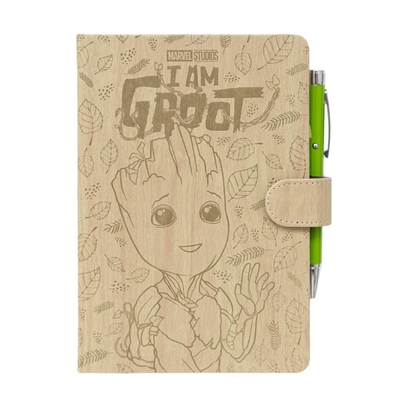 ERIK.QUADERNO PREMIUM A5 CON PENNA PROIETTORE MARVEL GROOT - 8435497268206