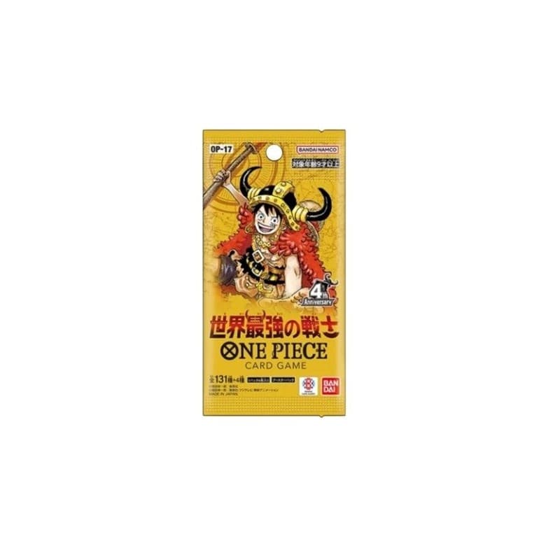 ONE PIECE CARD GAME: OP-17 World's Strongest Warrior - Booster Pack JAP - (Prodotto da collezione) - TCG JP 4582770058390