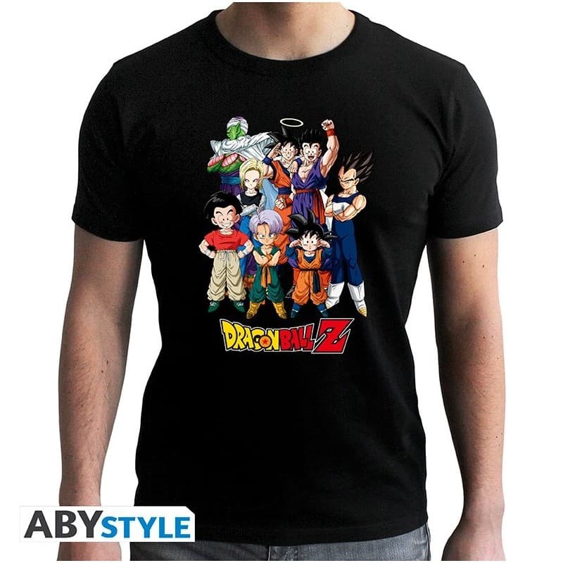 DRAGON BALL - Tshirt "DBZ/ Goku's group SEE TEX816*Large - Men's T-shirts - Abystyle 3665361077206