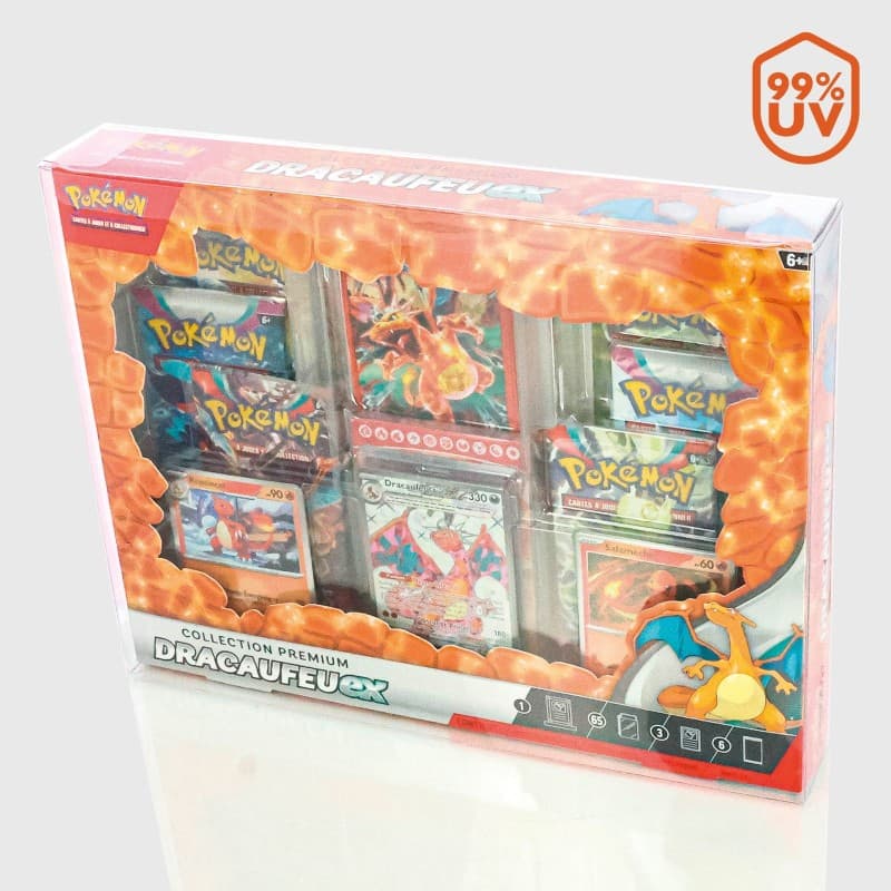 PHOENIX SHIELD Crystal Box Protec 99% UVR Pokemon Premium 7 Boosters (X12) - 5412128412217