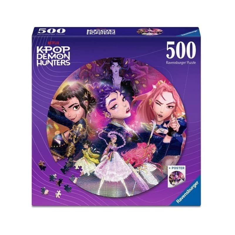 RAVENSBURGER K-Pop Demon Hunters Round 500 pc - 4005555020523